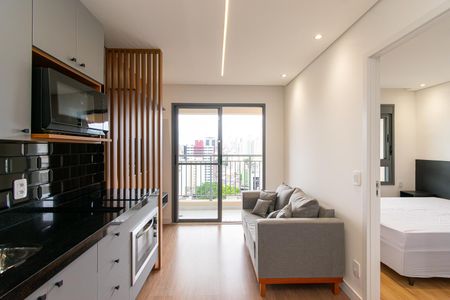 Sala de apartamento para alugar com 1 quarto, 30m² em Liberdade, São Paulo