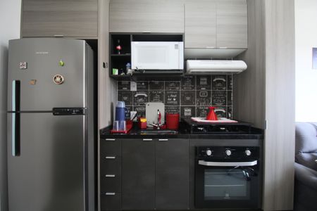 Cozinha de apartamento à venda com 1 quarto, 24m² em Paraíso do Morumbi, São Paulo