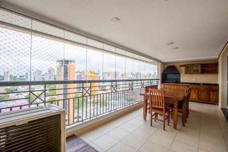 Varanda gourmet de apartamento à venda com 3 quartos, 165m² em Jardim, Santo André