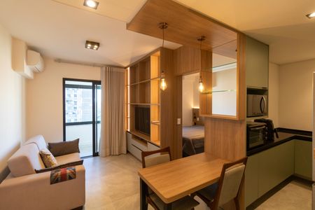 Apartamento para alugar com 43m², 1 quarto e 1 vagaSalas