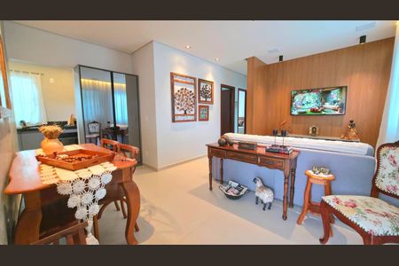 Sala/Cozinha de casa de condomínio à venda com 3 quartos, 140m² em Ipanema, Lagoa Santa