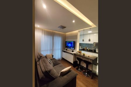 Sala de apartamento à venda com 3 quartos, 70m² em Campestre, Santo André