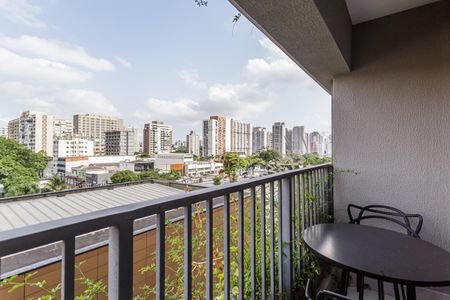 Varanda de apartamento à venda com 1 quarto, 43m² em Indianópolis, São Paulo