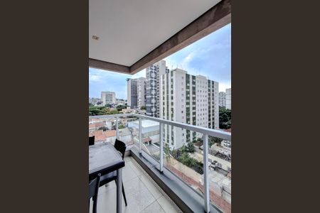 Varanda da Sala de apartamento para alugar com 1 quarto, 35m² em Vila Mariana, São Paulo
