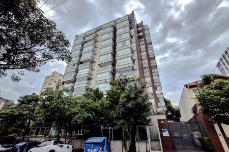Apartamento para alugar com 35m², 1 quarto e 1 vagaFachada - Plaquinha