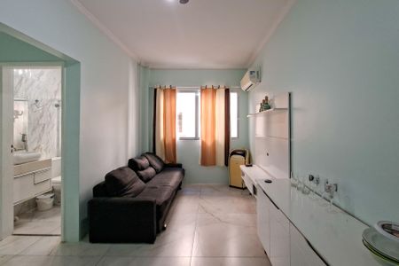 Sala de apartamento para alugar com 1 quarto, 64m² em Guilhermina, Praia Grande