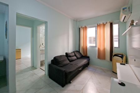 Sala de apartamento para alugar com 1 quarto, 64m² em Guilhermina, Praia Grande