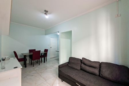 Sala de apartamento para alugar com 1 quarto, 64m² em Guilhermina, Praia Grande
