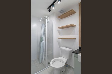 Studio para alugar com 25m², 1 quarto e sem vaga Studio para alugar com 25m², 1 quarto e sem vagaBanheiro