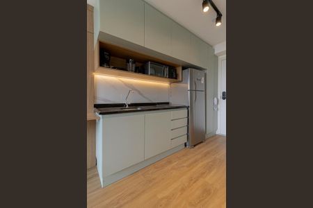 Studio para alugar com 25m², 1 quarto e sem vaga Studio para alugar com 25m², 1 quarto e sem vagaCozinha