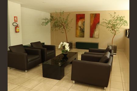 Hall social de apartamento para alugar com 1 quarto, 62m² em Jardim Goiás, Goiânia