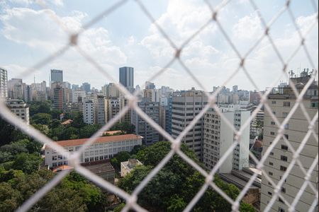 Vista da Varanda da Sala de apartamento para alugar com 2 quartos, 56m² em Consolação, São Paulo