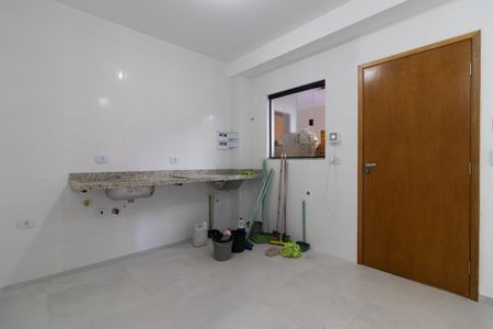 Sala/Cozinha e Área de Serviço de apartamento à venda com 2 quartos, 37m² em Cidade Antônio Estêvão de Carvalho, São Paulo