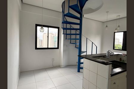Sala/Cozinha de apartamento à venda com 1 quarto, 30m² em Mirandópolis, São Paulo