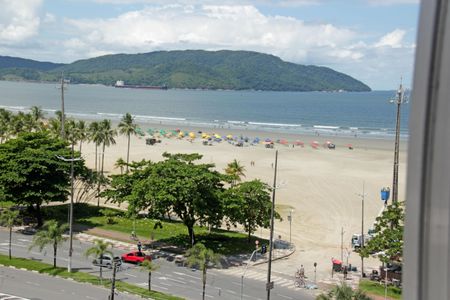 Vista da Sala de apartamento para alugar com 3 quartos, 150m² em Gonzaga, Santos
