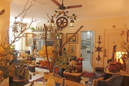 Sala de apartamento para alugar com 3 quartos, 150m² em Gonzaga, Santos