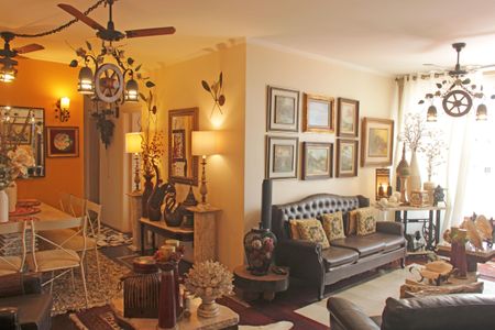 Sala de apartamento para alugar com 3 quartos, 150m² em Gonzaga, Santos