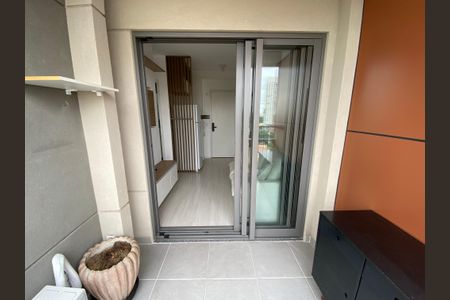 Studio para alugar com 28m², 1 quarto e sem vagaVaranda