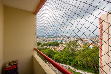 Varanda da sala de apartamento para alugar com 2 quartos, 49m² em Jardim do Estádio, Santo André