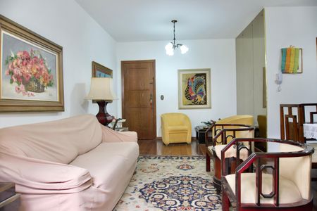Sala  de apartamento à venda com 3 quartos, 125m² em Funcionários, Belo Horizonte