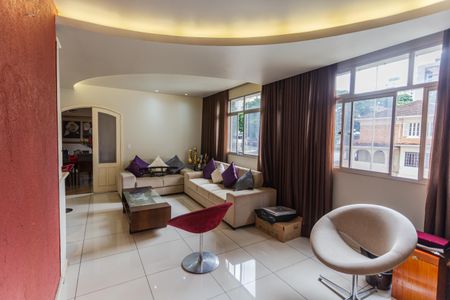 Sala de apartamento à venda com 4 quartos, 152m² em Lourdes, Belo Horizonte