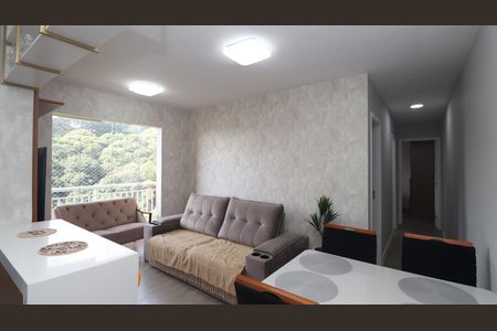 Sala  de apartamento para alugar com 2 quartos, 52m² em Furnas, São Paulo