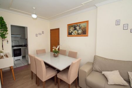 Sala de apartamento à venda com 2 quartos, 57m² em Jardim Riacho das Pedras, Contagem