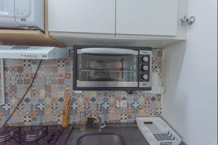 Cozinha de apartamento à venda com 1 quarto, 46m² em Centro, Campinas