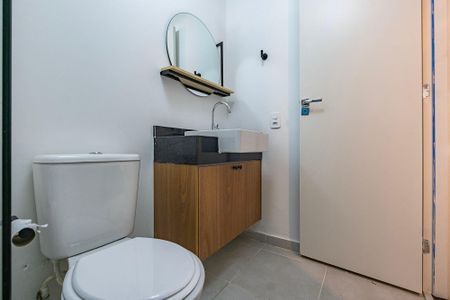 Studio para alugar com 25m², 1 quarto e sem vaga Studio para alugar com 25m², 1 quarto e sem vagaBanheiro