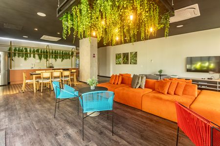 Studio à venda com 28m², 1 quarto e sem vaga Studio à venda com 28m², 1 quarto e sem vagaÁrea comum - Salão de festas