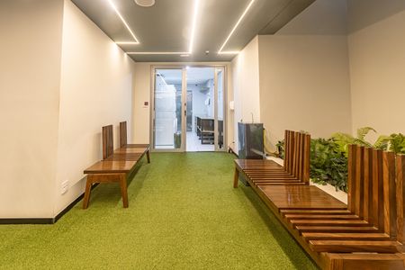 Studio à venda com 28m², 1 quarto e sem vaga Studio à venda com 28m², 1 quarto e sem vagaAcademia