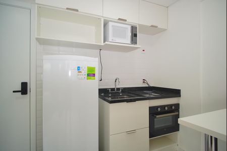 Cozinha de kitnet/studio para alugar com 1 quarto, 29m² em Jardim do Salso, Porto Alegre