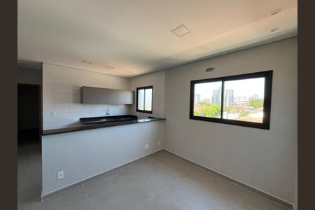 Sala de casa de condomínio para alugar com 1 quarto, 33m² em Macuco, Santos