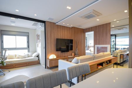 Sala de apartamento para alugar com 2 quartos, 67m² em Chácara Klabin, São Paulo