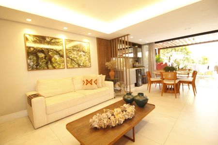 Sala de casa de condomínio para alugar com 3 quartos, 133m² em Patamares, Salvador