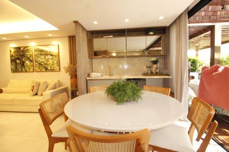 Detalhe Sala de casa de condomínio para alugar com 3 quartos, 133m² em Patamares, Salvador