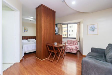 Sala de apartamento à venda com 1 quarto, 33m² em Brooklin, São Paulo
