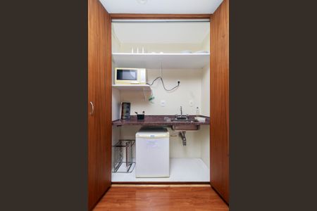 Sala de apartamento à venda com 1 quarto, 33m² em Brooklin, São Paulo