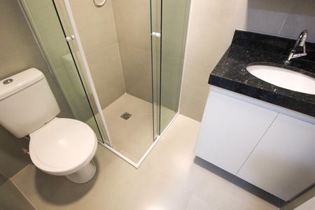 Studio - Banheiro de kitnet/studio para alugar com 1 quarto, 16m² em Santo Amaro, São Paulo