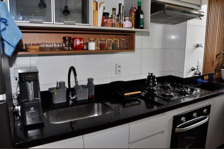 Apartamento à venda com 46m², 2 quartos e 1 vagaDetalhe - Cozinha Americana