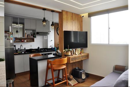 Apartamento à venda com 46m², 2 quartos e 1 vagaDetalhe - Sala e Sala de Jantar