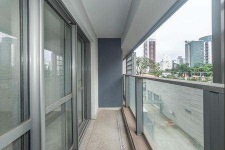 Varanda de kitnet/studio à venda com 1 quarto, 40m² em Brooklin, São Paulo