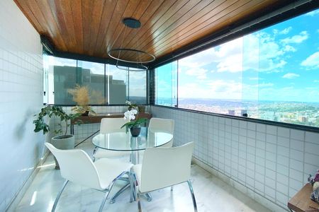 Varanda da Sala de apartamento à venda com 4 quartos, 165m² em Buritis, Belo Horizonte