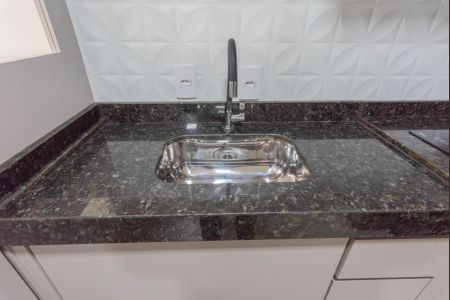 Cozinha de apartamento à venda com 1 quarto, 36m² em Botafogo, Campinas