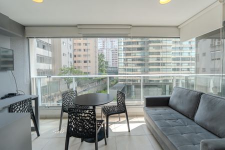 Varanda do Quarto de kitnet/studio para alugar com 1 quarto, 35m² em Consolação, São Paulo