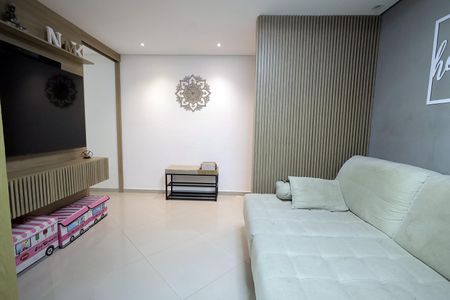 Sala de apartamento à venda com 3 quartos, 138m² em Vila Valparaíso, Santo André