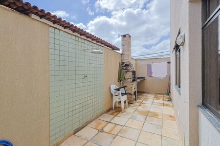 Varanda da Sala de apartamento à venda com 3 quartos, 105m² em Palmares, Belo Horizonte