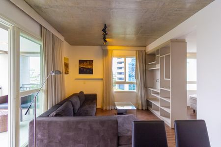 Sala de apartamento para alugar com 1 quarto, 63m² em Cidade Monções, São Paulo