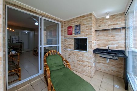 Sacada  de apartamento para alugar com 2 quartos, 70m² em Nova Mirim, Praia Grande