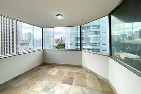 Varanda da Sala de apartamento à venda com 5 quartos, 382m² em Santo Agostinho, Belo Horizonte